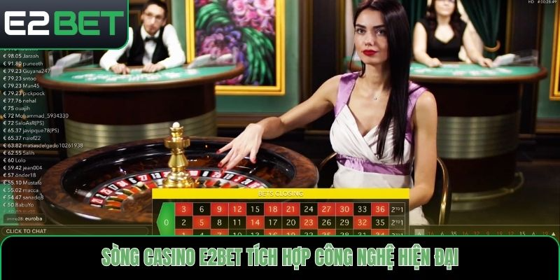 Sòng casino E2bet tích hợp công nghệ hiện đại
