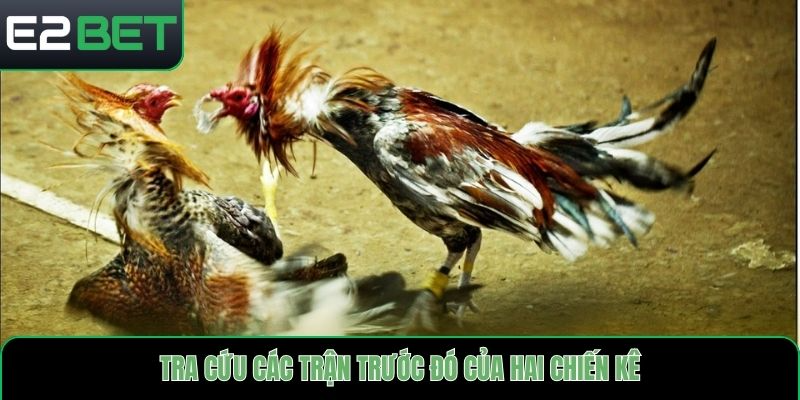 Tra cứu các trận trước đó của hai chiến kê