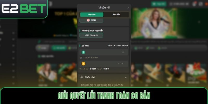 Giải quyết lỗi thanh toán cơ bản